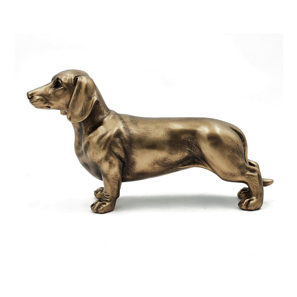 Dachshund Sculpture Medium - Dull Gold