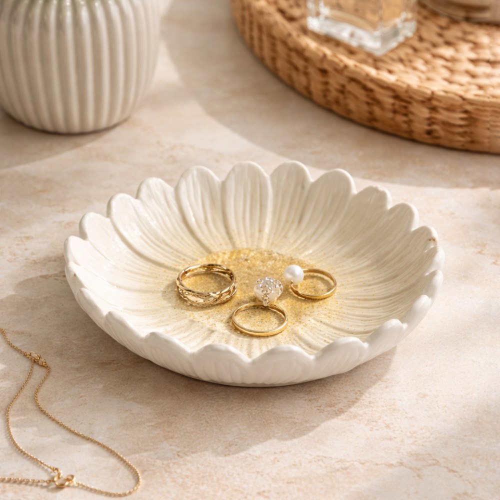 Dagny Deep Plate Medium - White