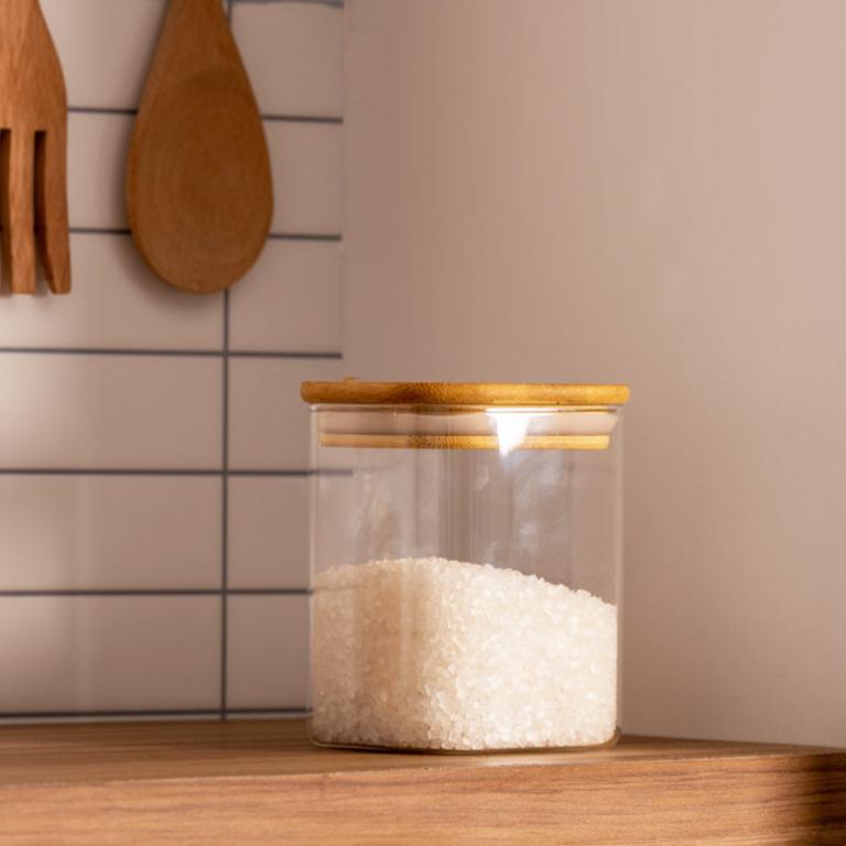 Daily Square Glass Storage Jar - Medium