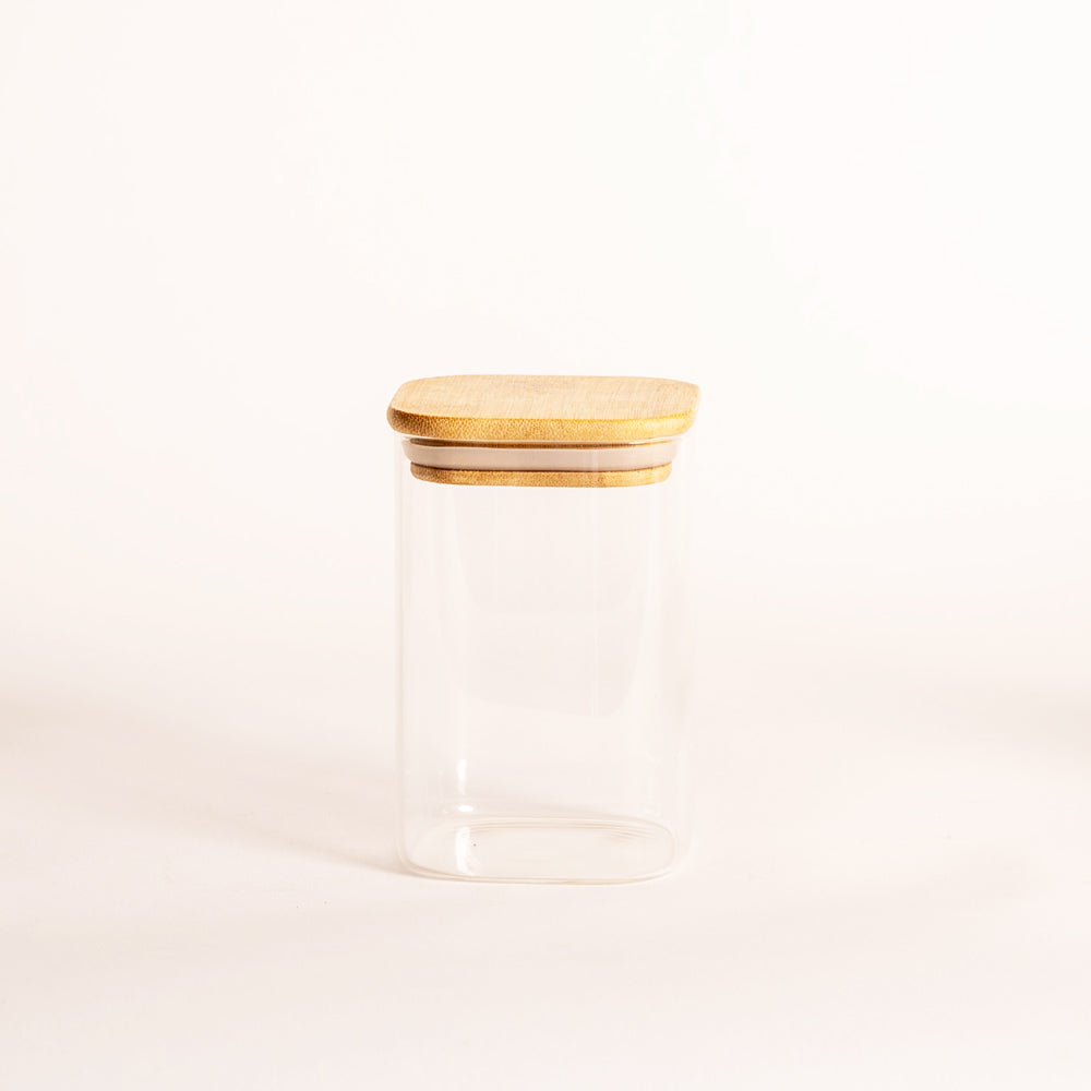Daily Square Glass Storage Jar - Small