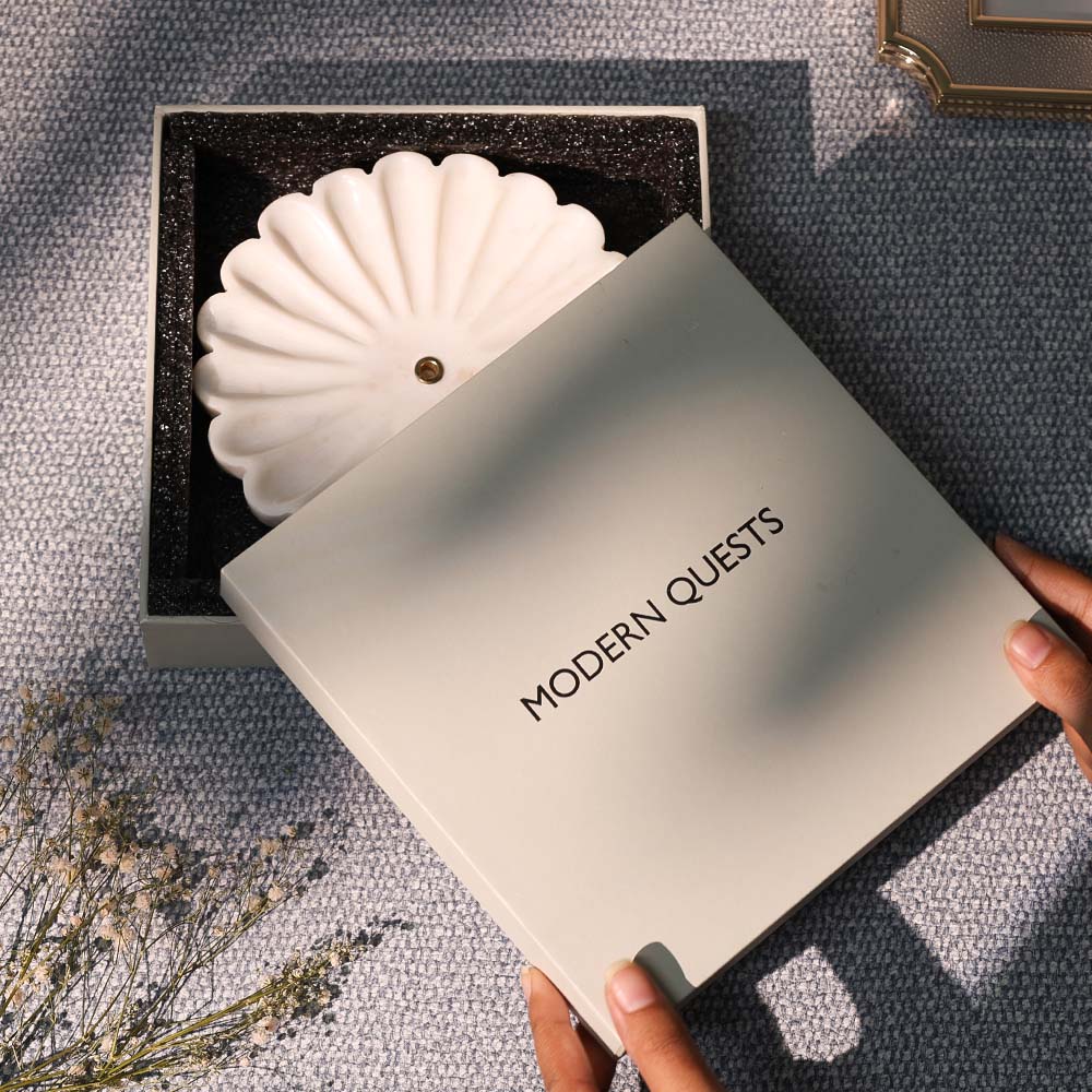 Daisy Marble Incense Holder Gift Box