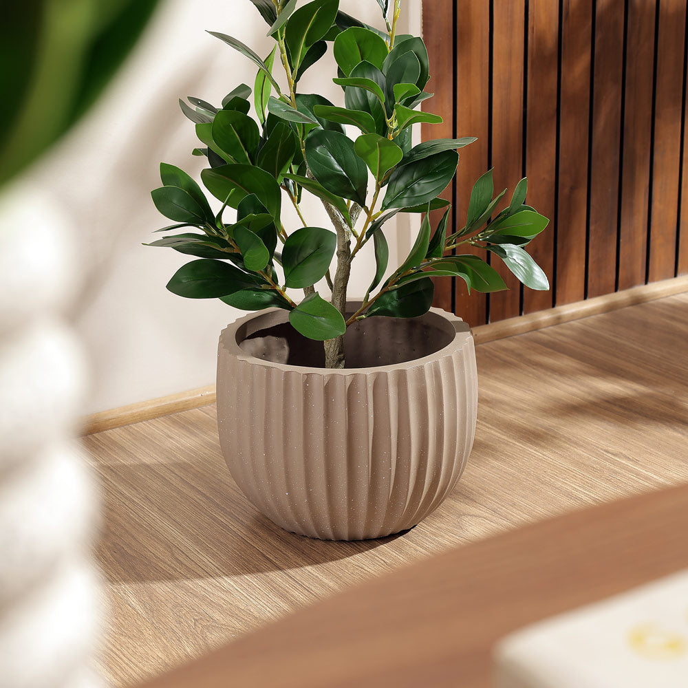 Dario Tapered Planter - Speckled Brown
