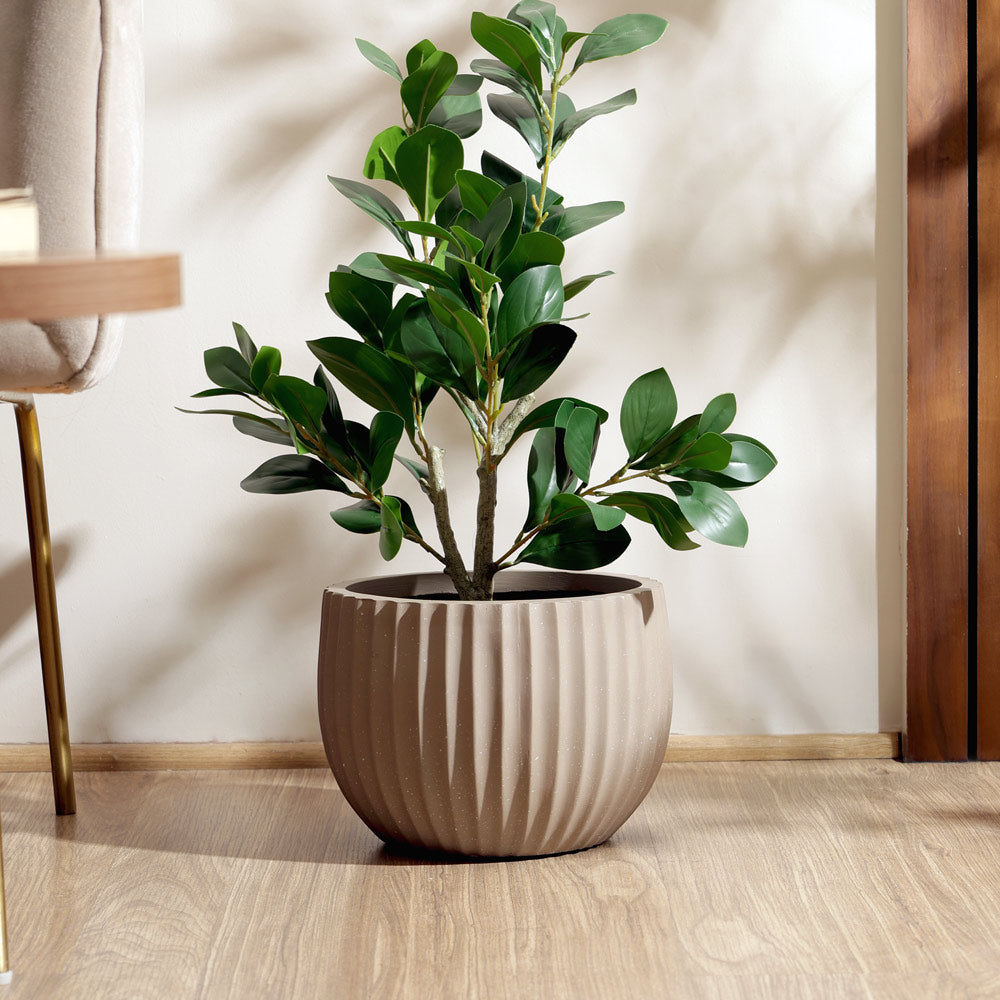 Dario Tapered Planter - Speckled Brown
