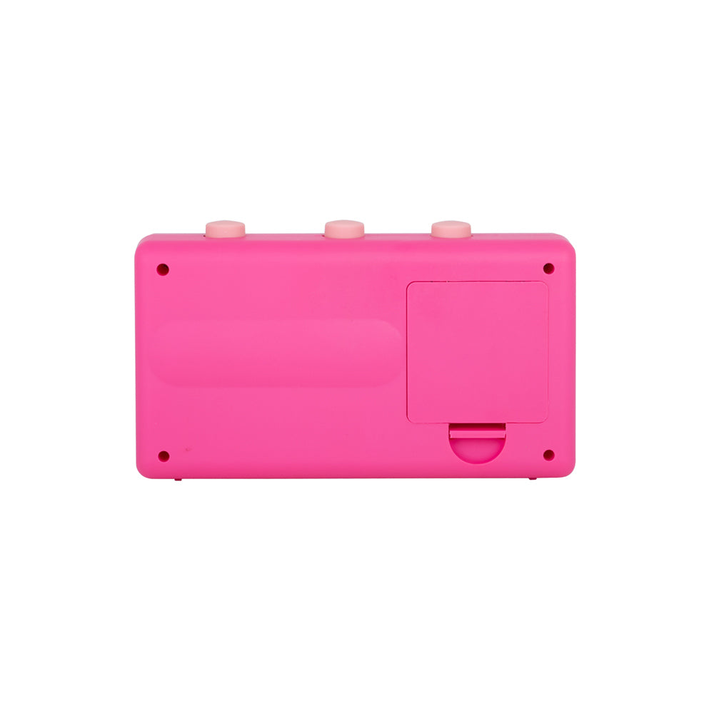 Data Flip Alarm Clock - Bright Pink