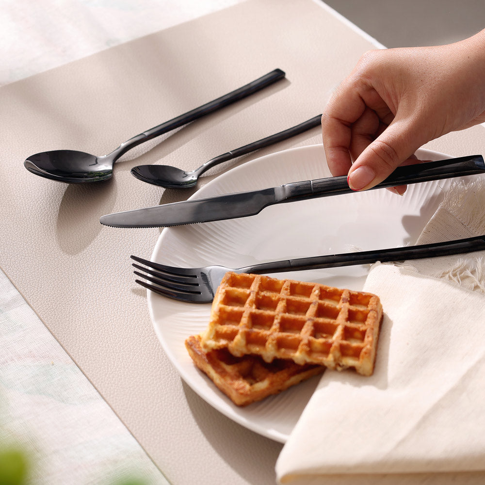 Deco 24-Piece Cutlery Set - Gunmetal