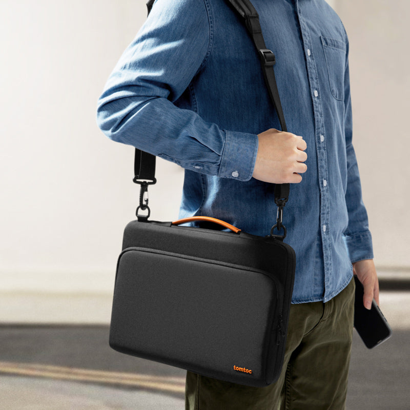 Briefcase Small Laptop Carry Case Tomtoc Defender-A40 Shoulder