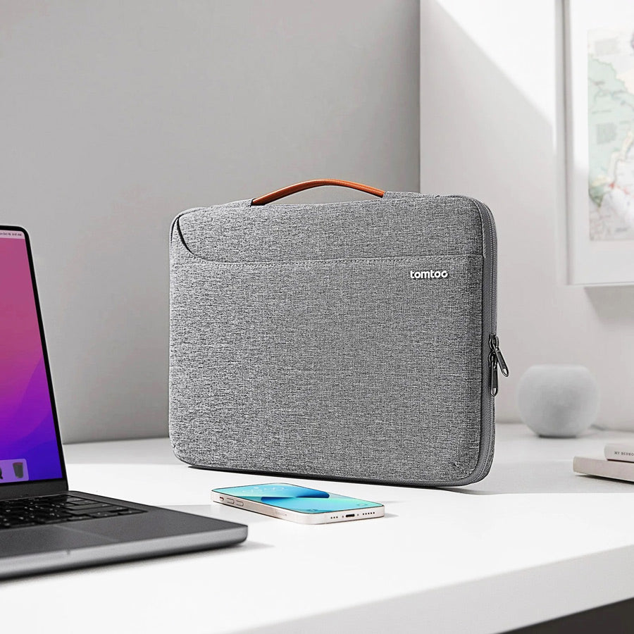 Defender A22 Zipper Briefcase - Grey 15 to 15.6 Inch