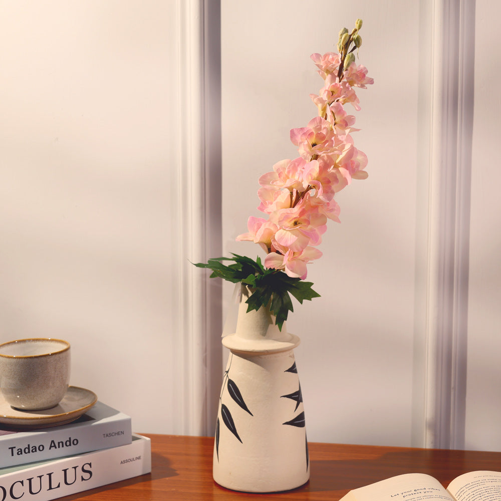 Delphinium Faux Stem - Coral