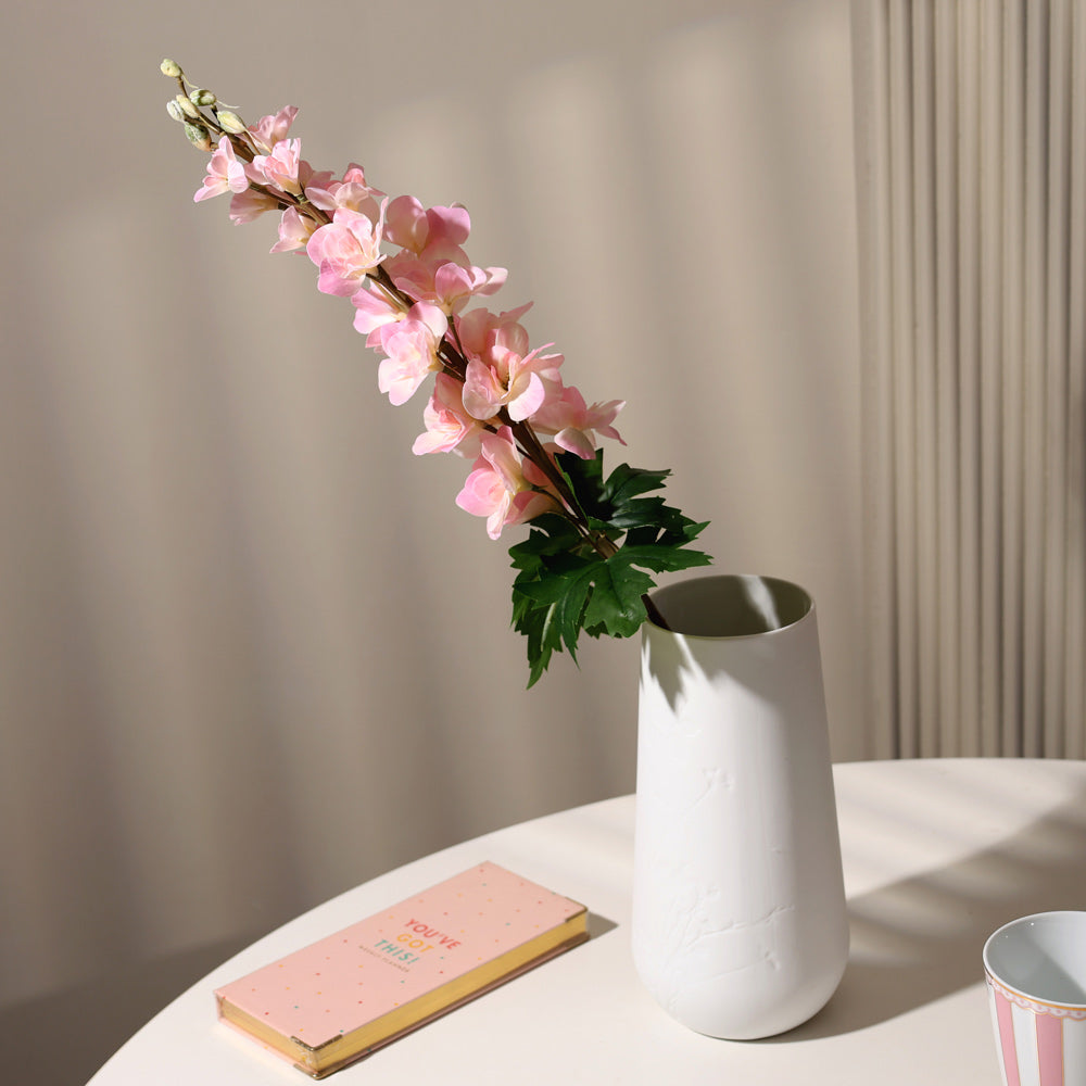 Delphinium Faux Stem - Coral