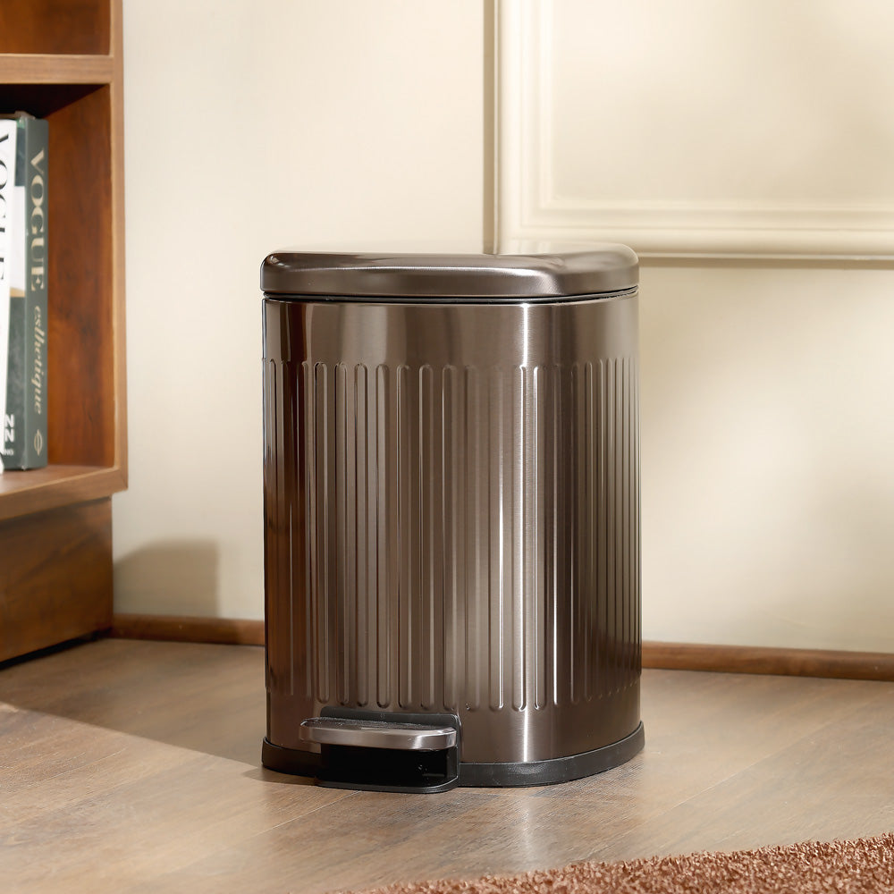 Hexa Sqround Pedal Bin 8L - Silver