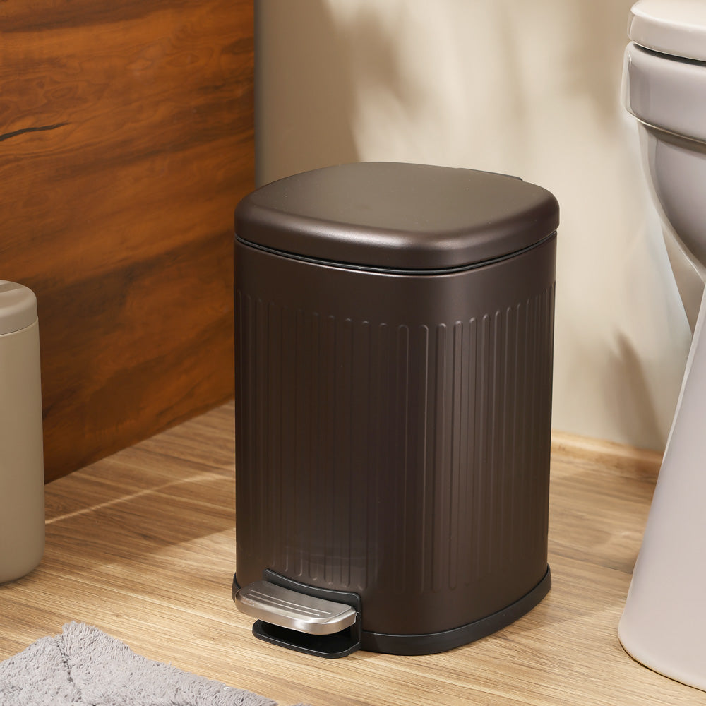Hexa Sqround Pedal Bin 8L - Metallic Brown