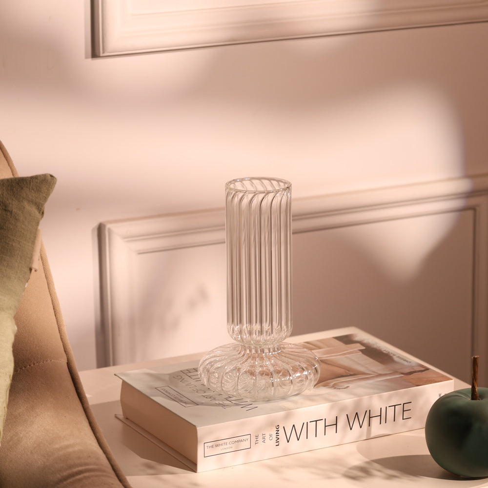 Taro Glass Vase Medium - Clear