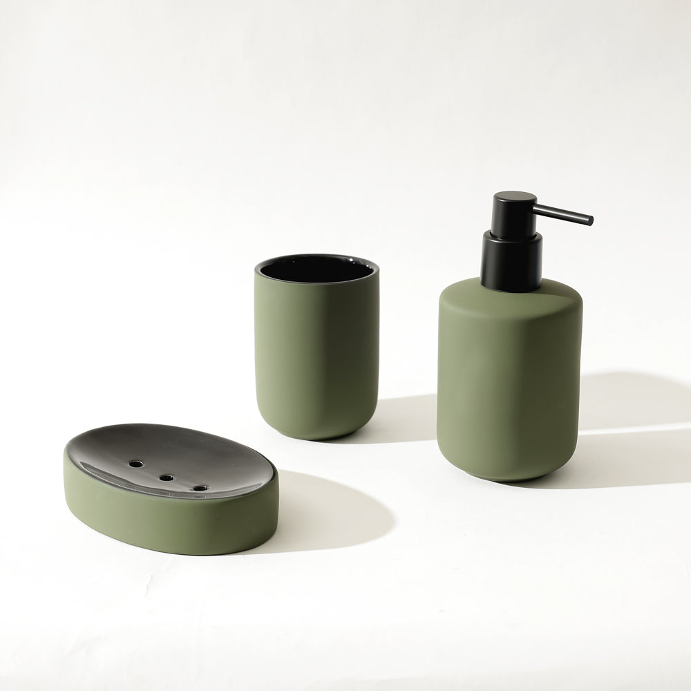 Dita 3-piece Bathroom Set - Pine Green