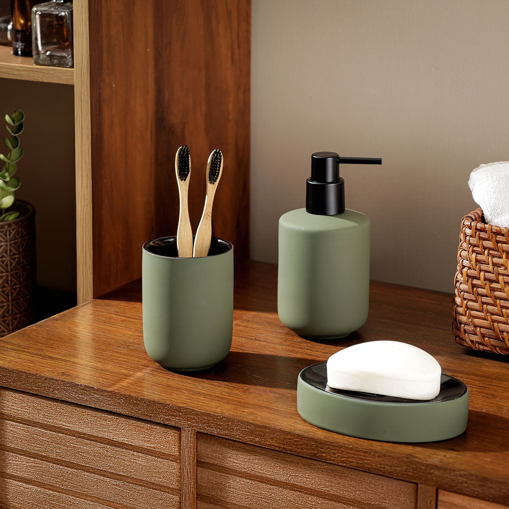 Dita 3-piece Bathroom Set - Pine Green