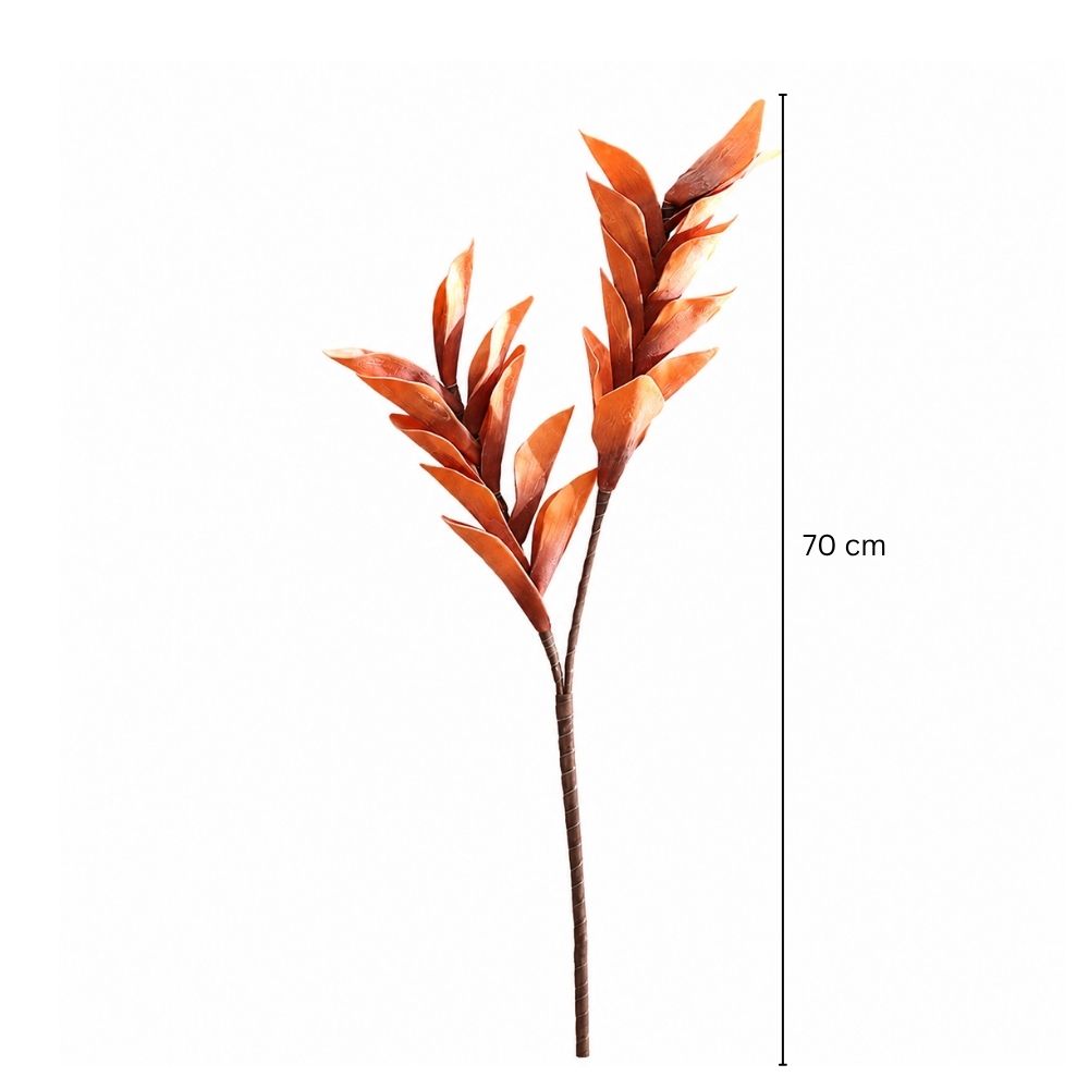Dollar Leaves Faux Stem - Burnt Orange