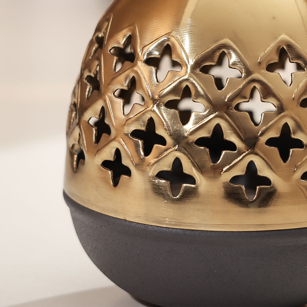 Dome Incense Burner - Gold Grey