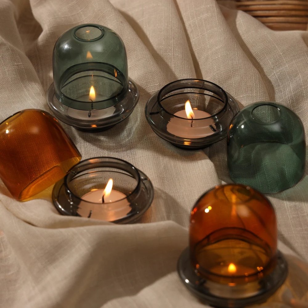 Dome Tealight Holder - Teal