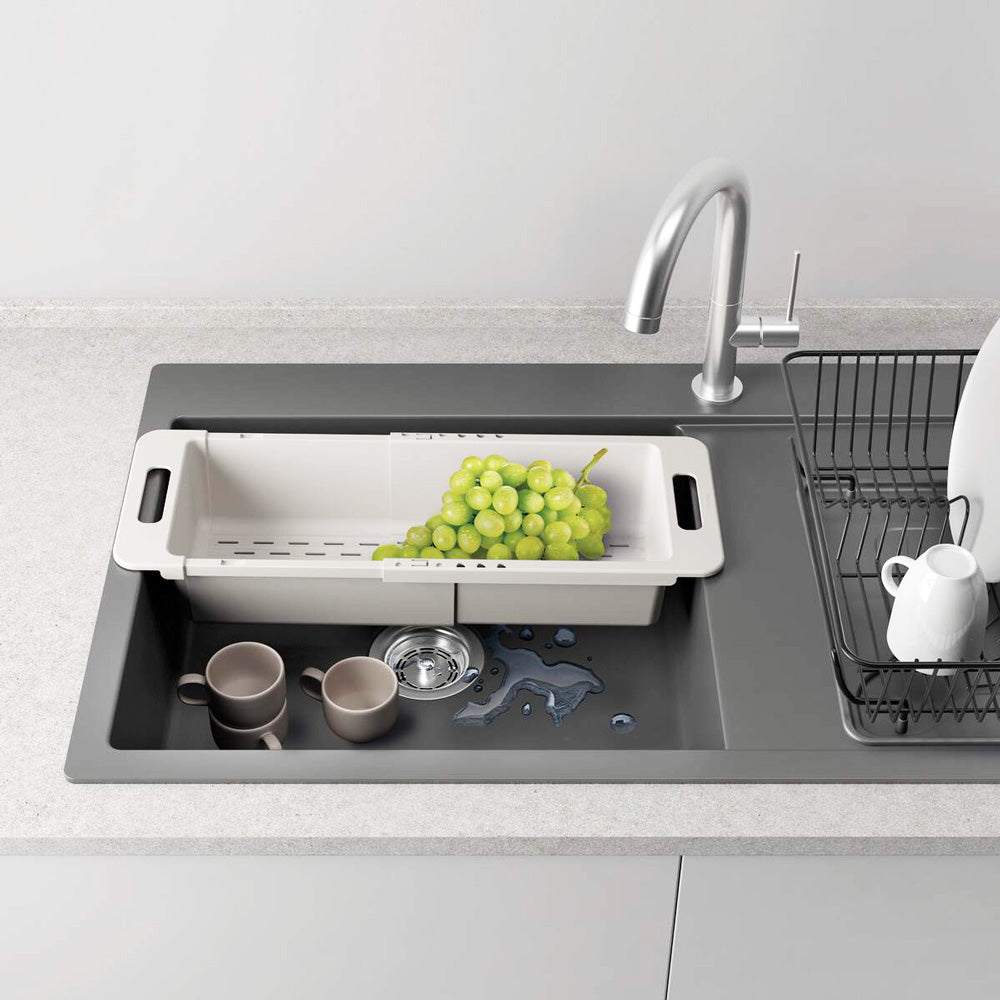 Drain Flex Adjustable Draining Basket - Light Beige