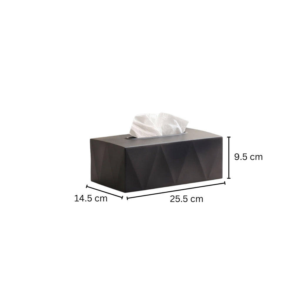 Duke Tissue Box Cover - Black