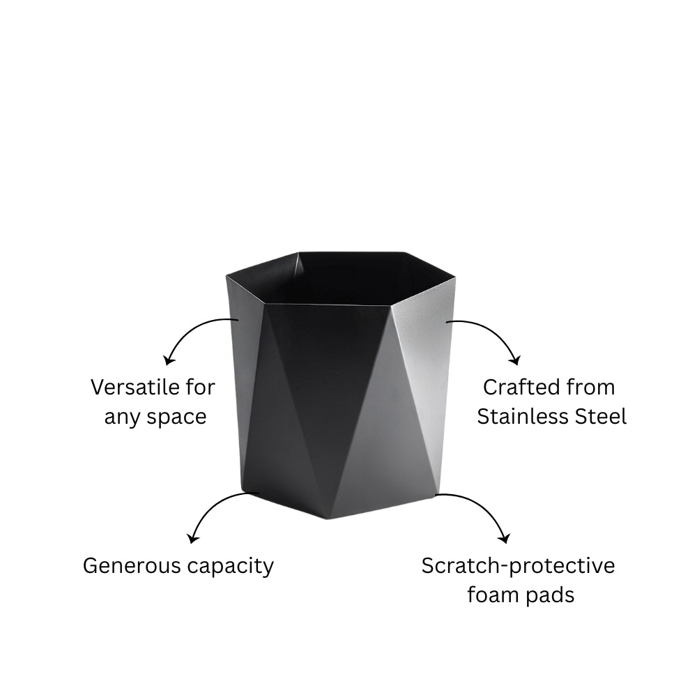 Duke Waste Basket - Black