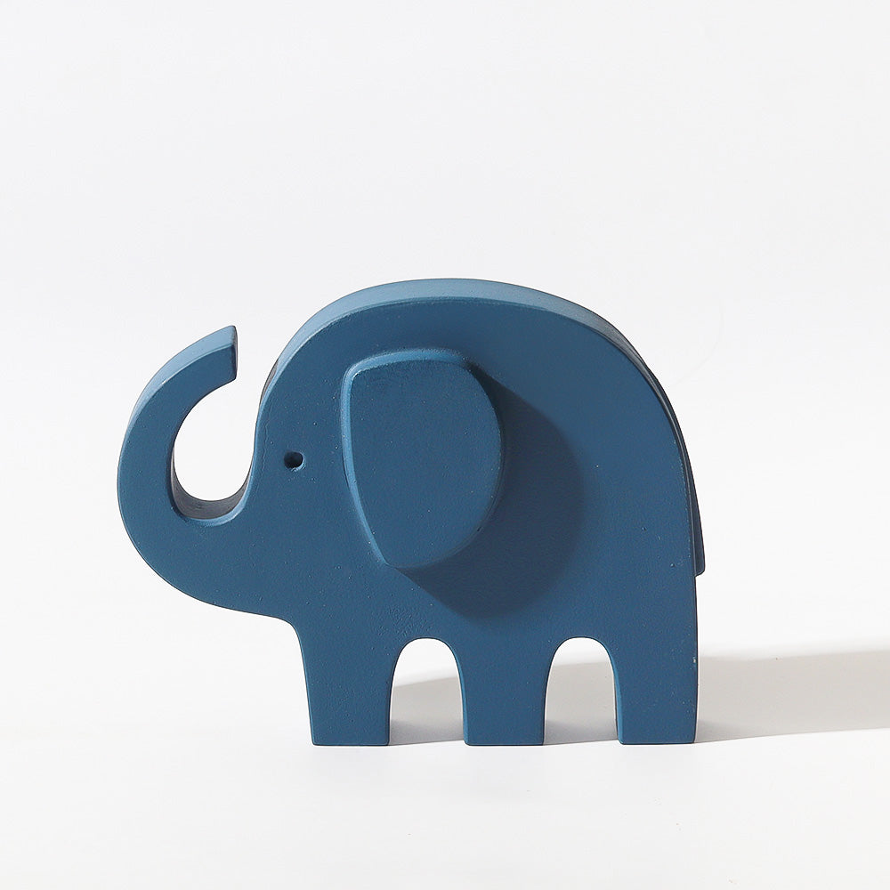 Dumbo Concrete Sculpture - Dark Blue