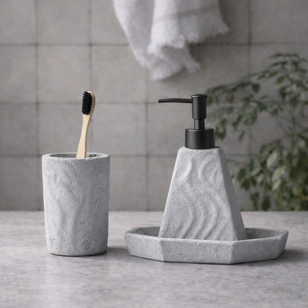 Dune 3-piece Bathroom Set - Slate Grey