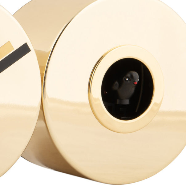 Duo Cuckoo Wall Clock - Metallic Gold