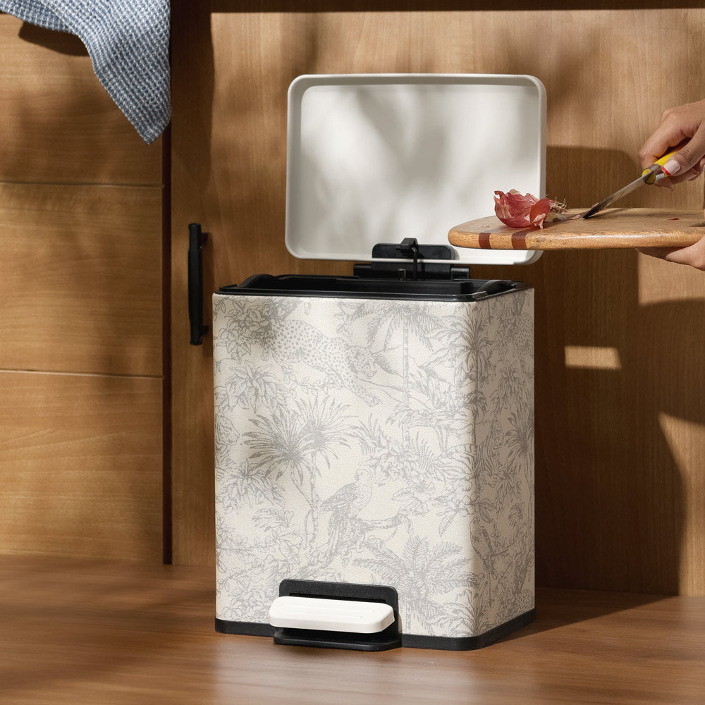 Duos Textured Pedal Bin 9L - Tropical Beige