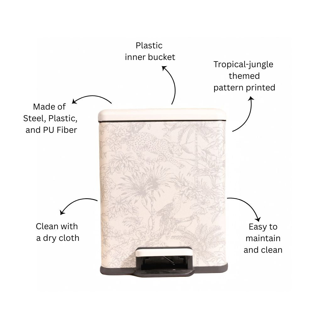 Duos Textured Pedal Bin 9L - Tropical Beige