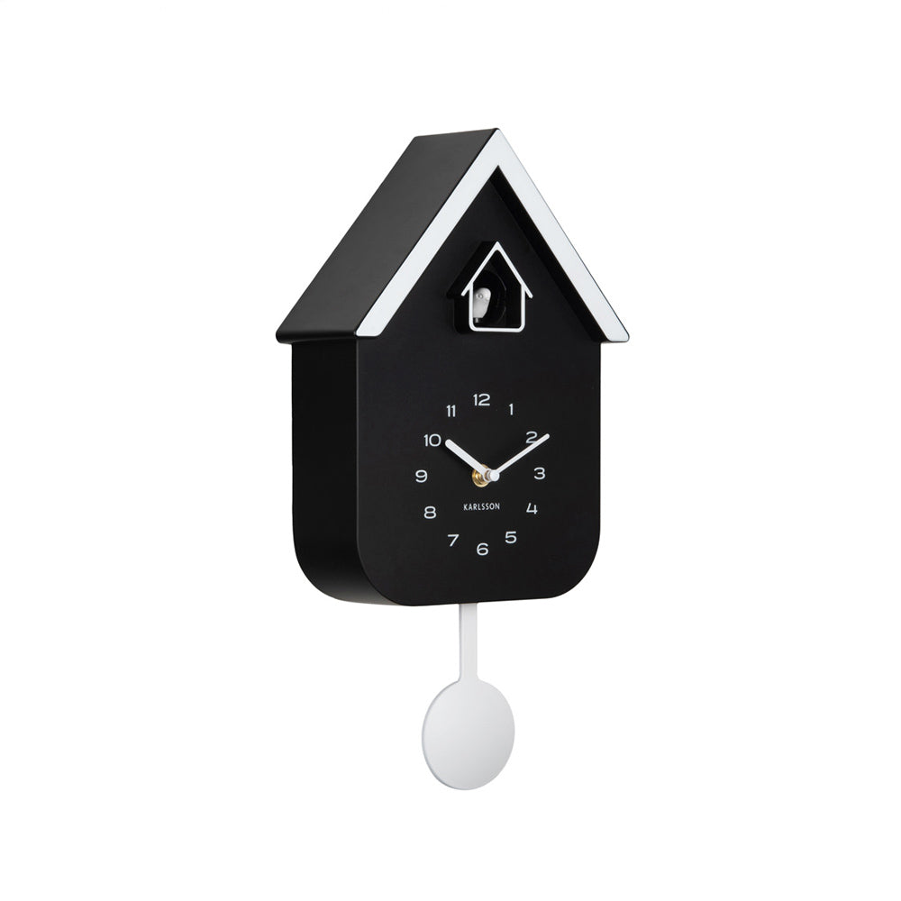 Dupla Cuckoo Pendulum Wall Clock - Black