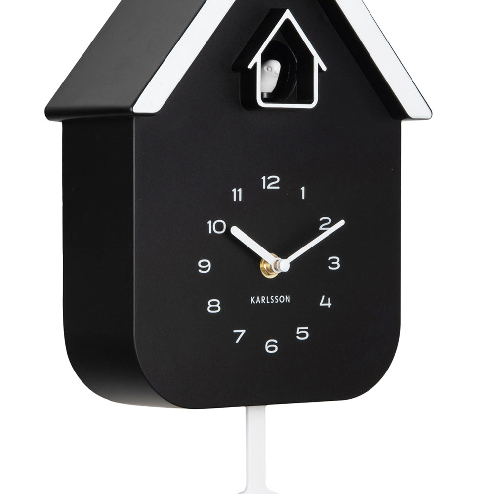 Dupla Cuckoo Pendulum Wall Clock - Black