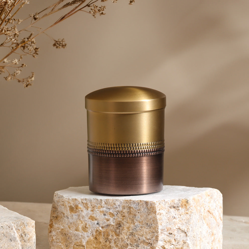 Duplo Storage Jar - Gold Bronze