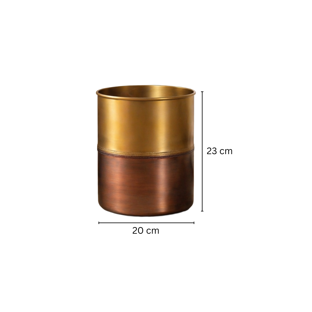 Duplo Waste Bin - Gold Bronze
