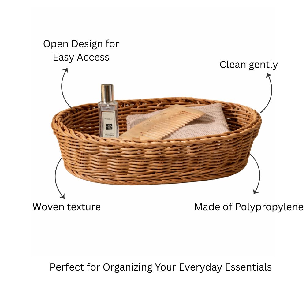 Jada Oval Basket Medium - Khaki