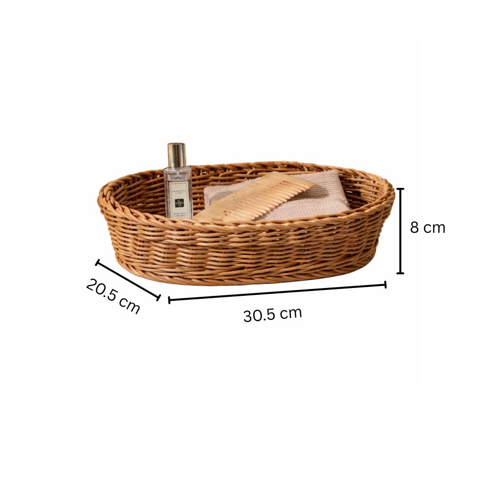 Jada Oval Basket Medium - Khaki