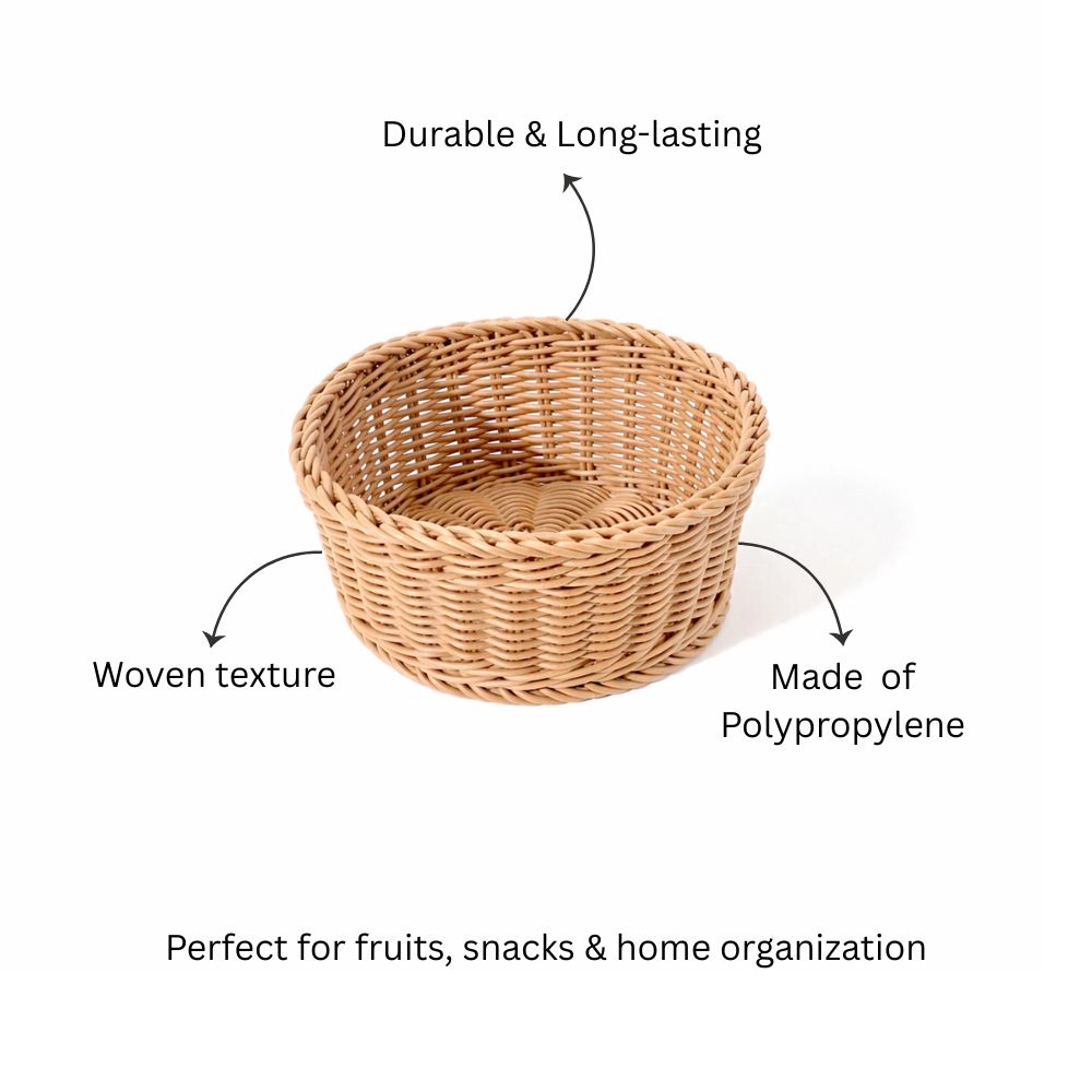 Stora Round Basket Medium - Khaki