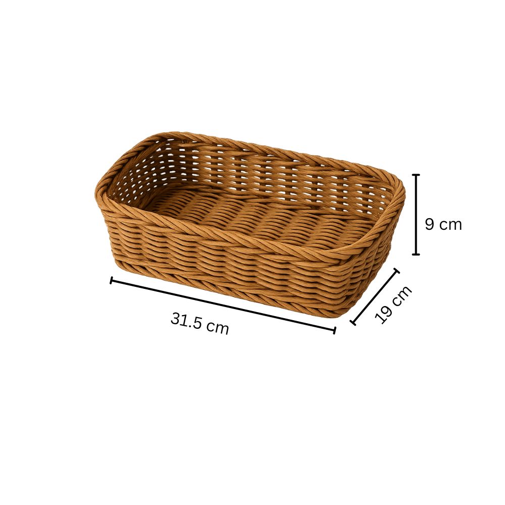 Cesta Rectangular Basket Medium - Khaki