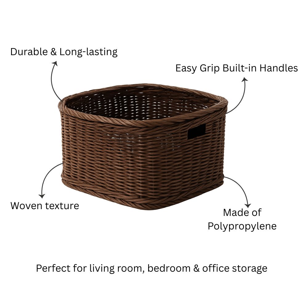 Nido Storage Basket Large - Dark Brown