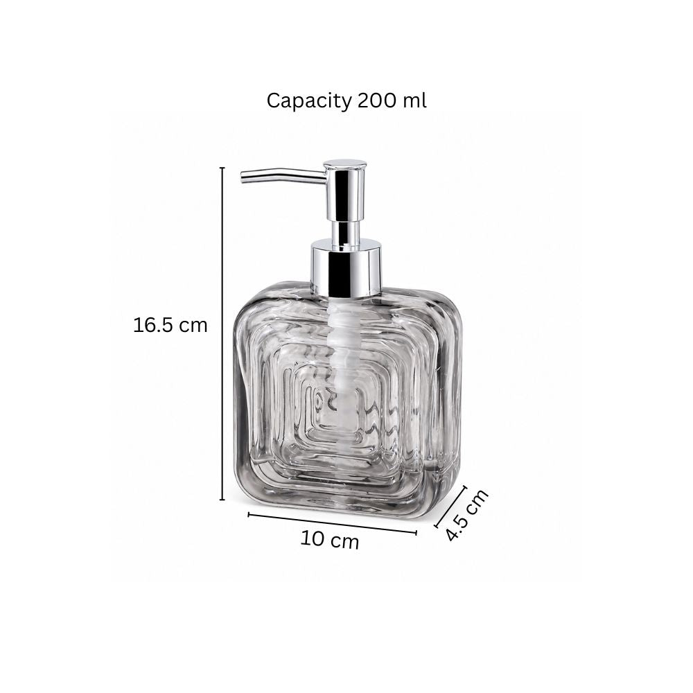 Zeno Glass Soap Dispenser - Grey