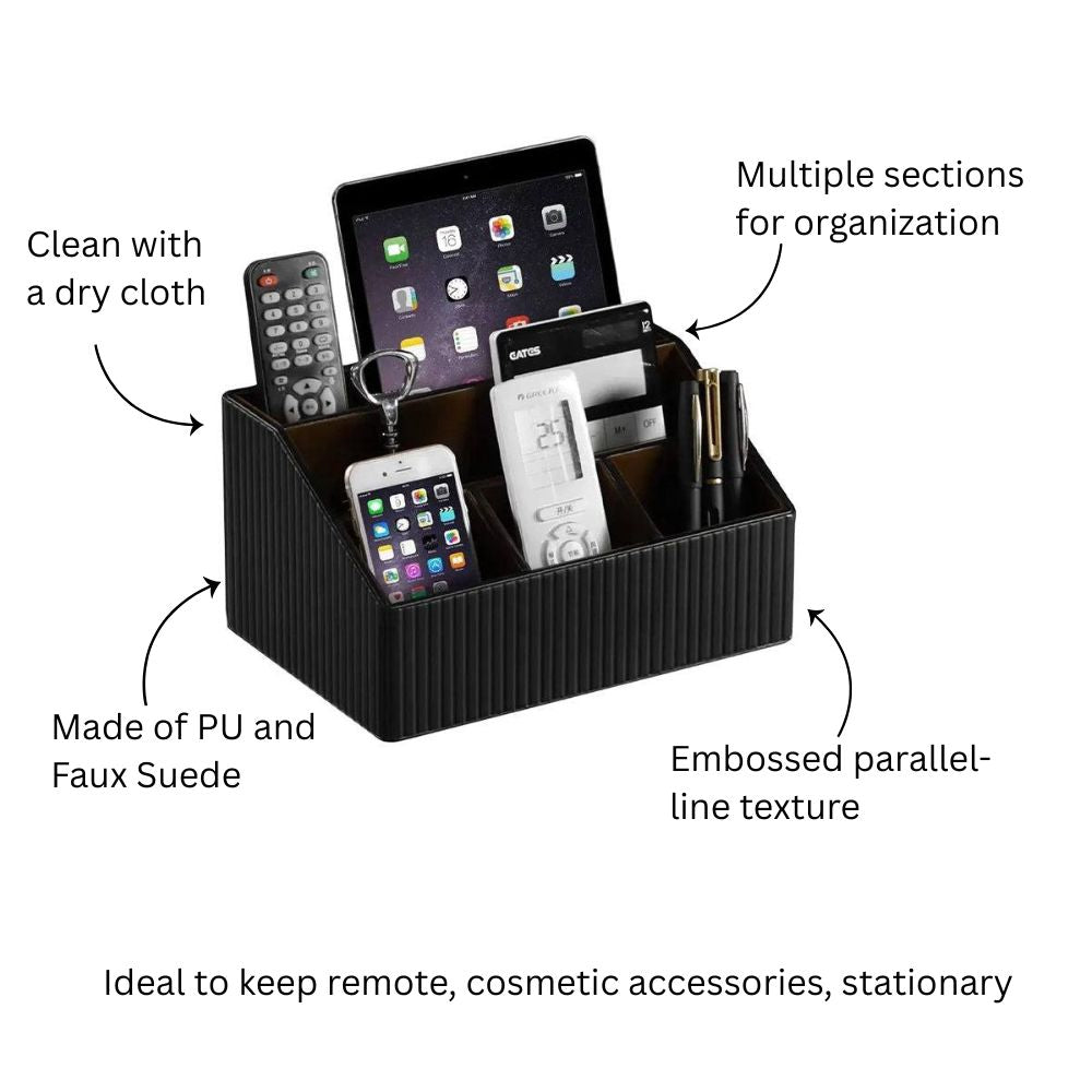 Columns Desk Organiser - Black
