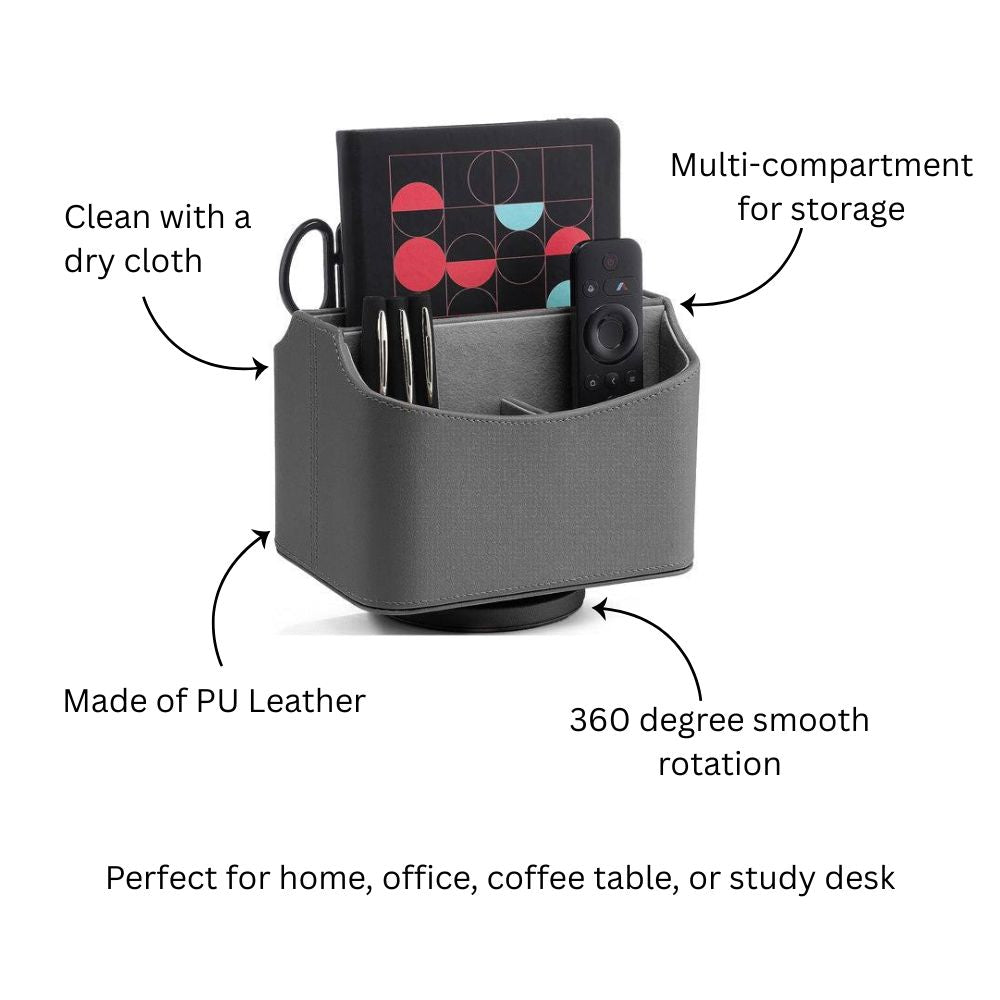 Rotating Remote Holder - Pewter Grey