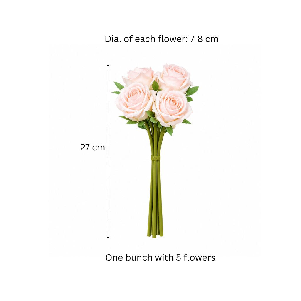 French Roses Faux Bunch Short - Blush Pink