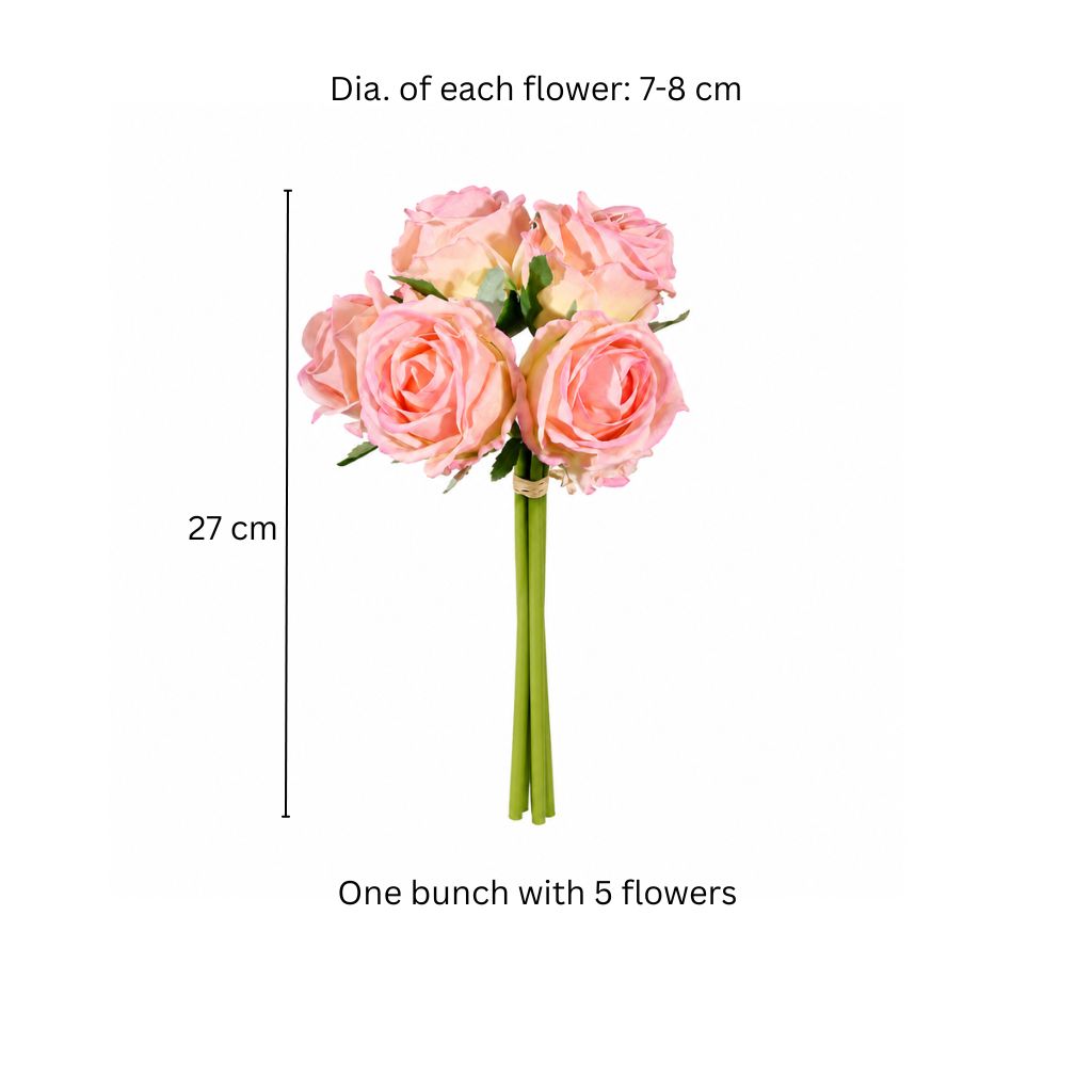 French Roses Faux Bunch Short - Pink Sunrise