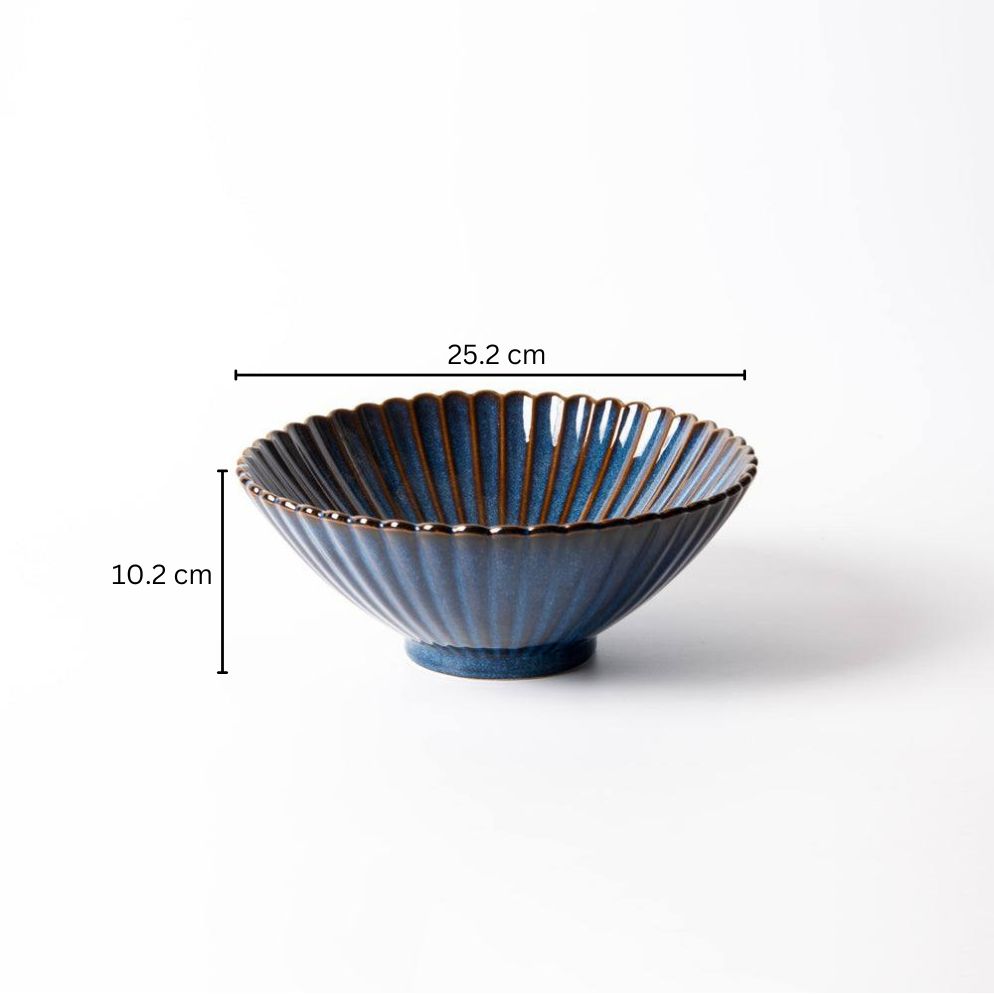 Mara Large Bowl - Deep Blue