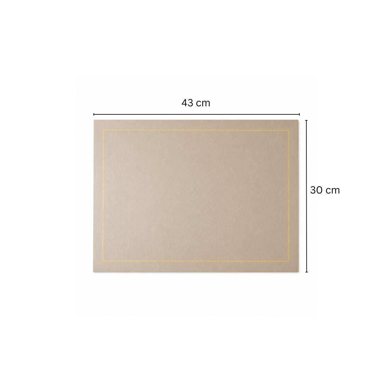 Artem Reversible Placemats, Set of 6 - Beige & Grey