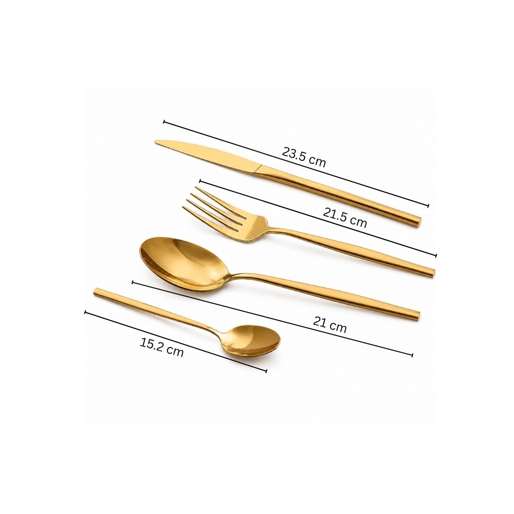 Sear 24-Piece Cutlery Set - Gold