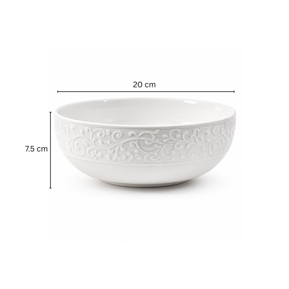 Ivy Large Bowl - Ivory