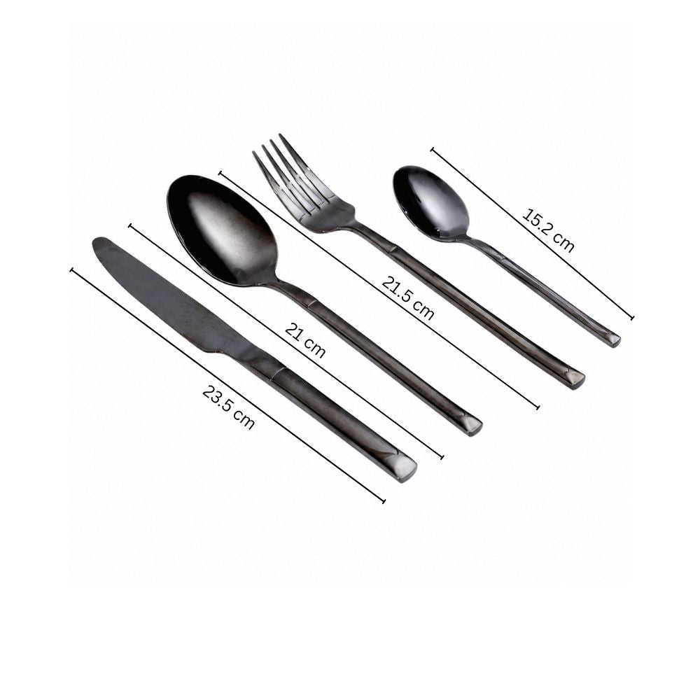 Sear 24-Piece Cutlery Set - Gunmetal