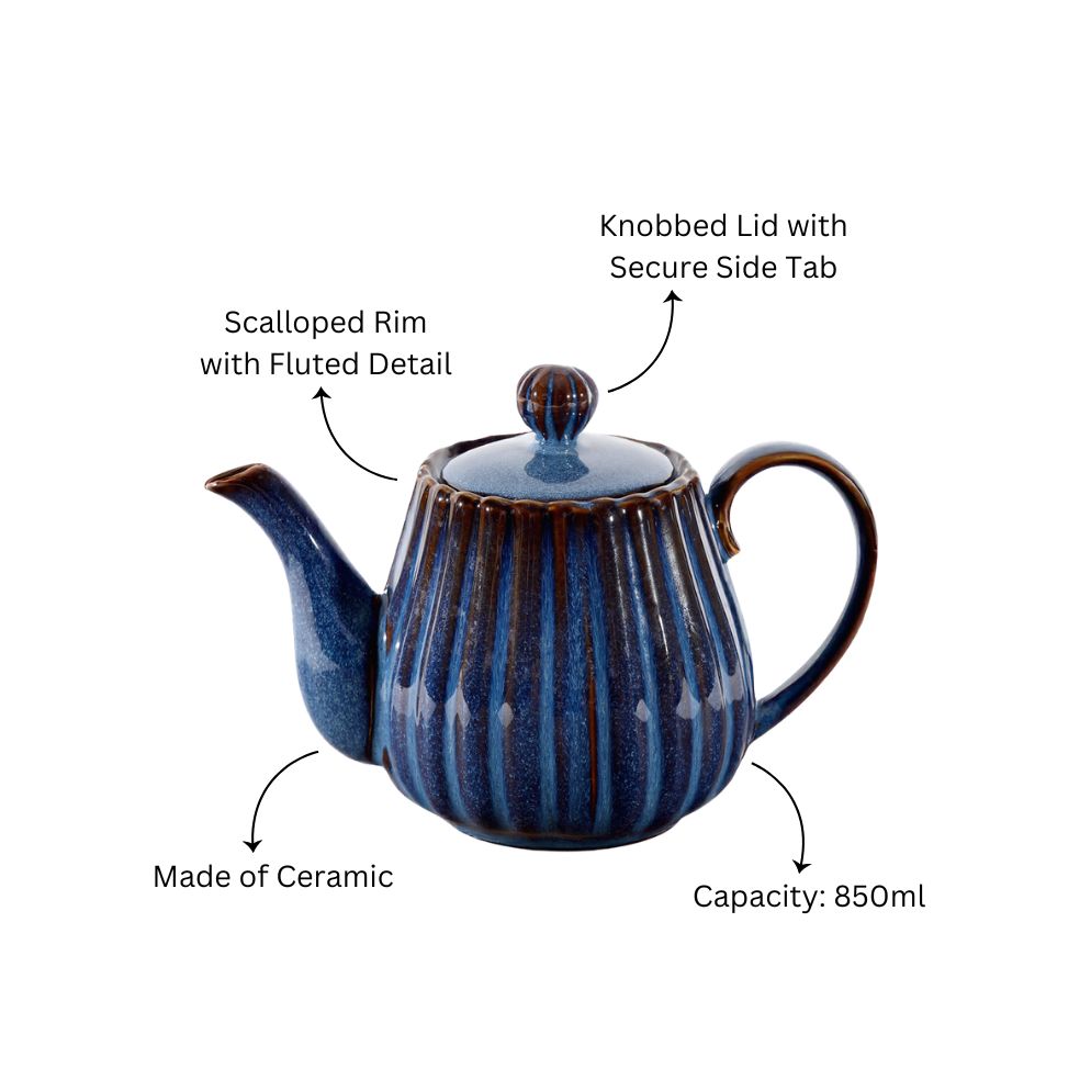Mara Teapot with Lid 850ml - Deep Blue