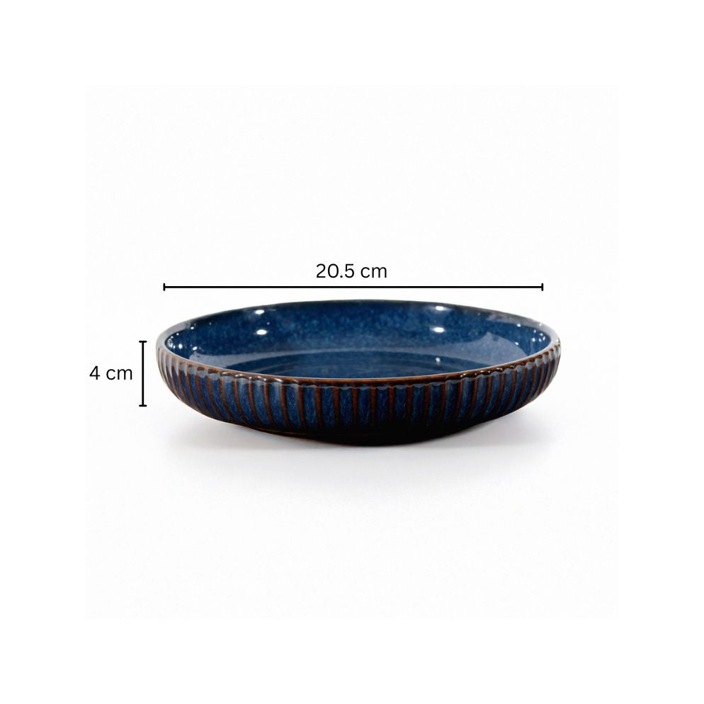 Cove Deep Quarter Plate - Teal Blue